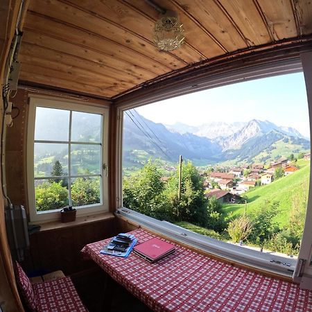 Chalet Sonnenheim Mit Atemberaubender Aussicht Adelboden Buitenkant foto