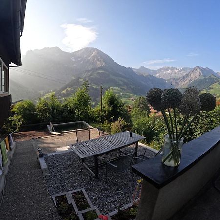 Chalet Sonnenheim Mit Atemberaubender Aussicht Adelboden Buitenkant foto