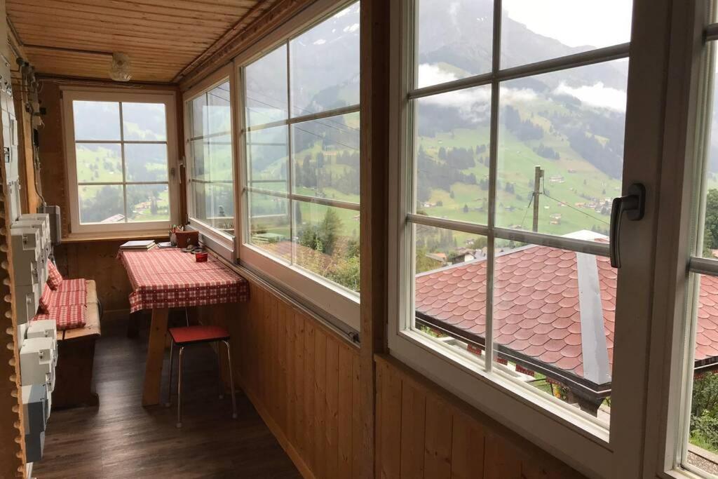 Chalet Sonnenheim Mit Atemberaubender Aussicht Adelboden Buitenkant foto