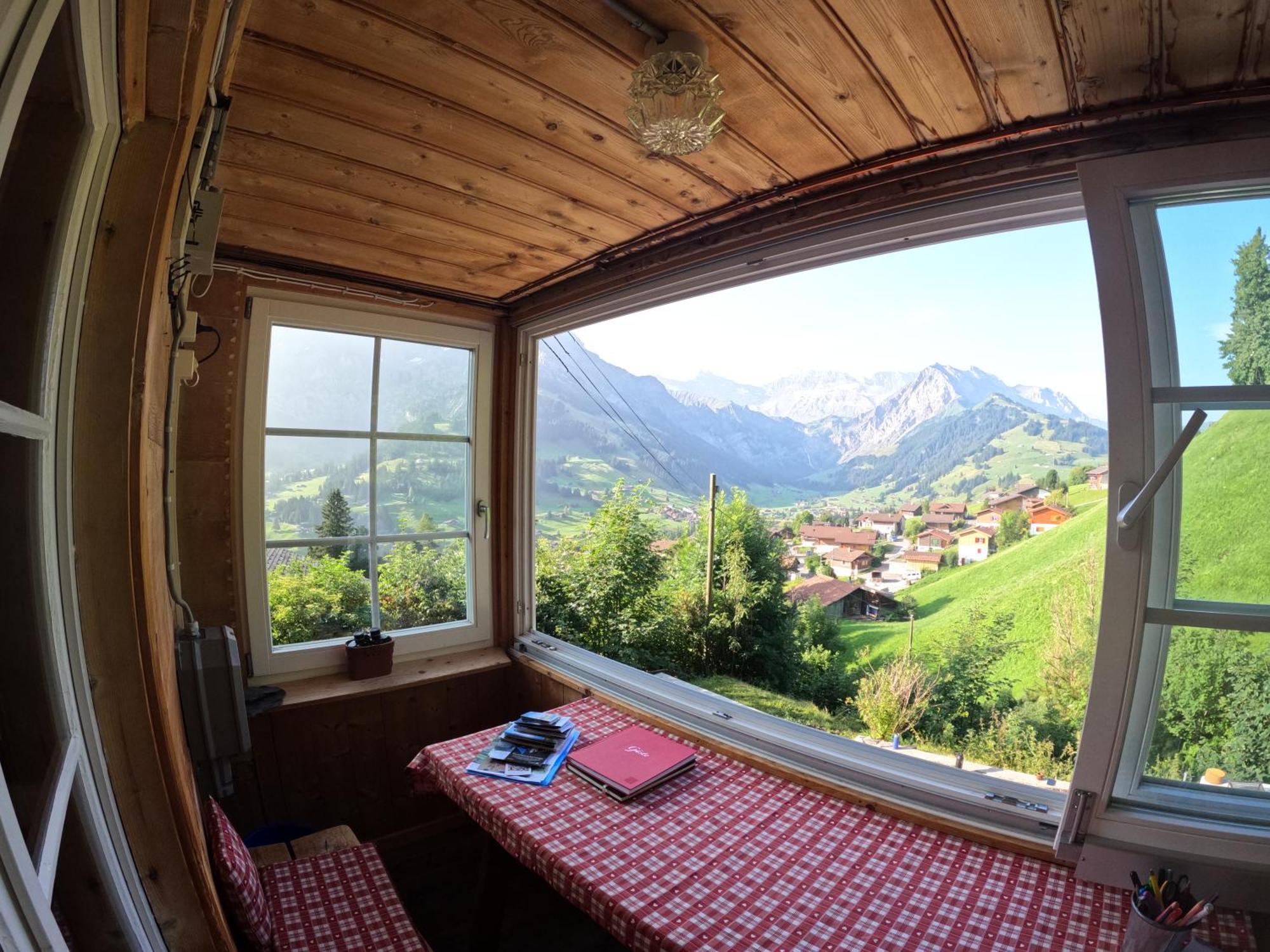 Chalet Sonnenheim Mit Atemberaubender Aussicht Adelboden Buitenkant foto