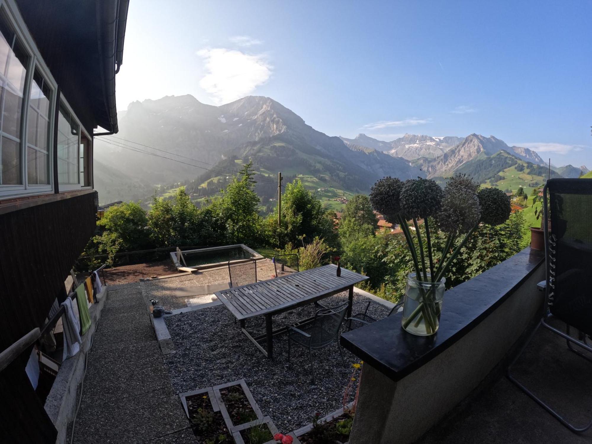 Chalet Sonnenheim Mit Atemberaubender Aussicht Adelboden Buitenkant foto